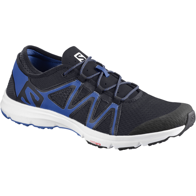 Salomon Singapore Mens Water Shoe - CROSSAMPHIBIAN SWIFT Black/Blue | 15632-HECQ